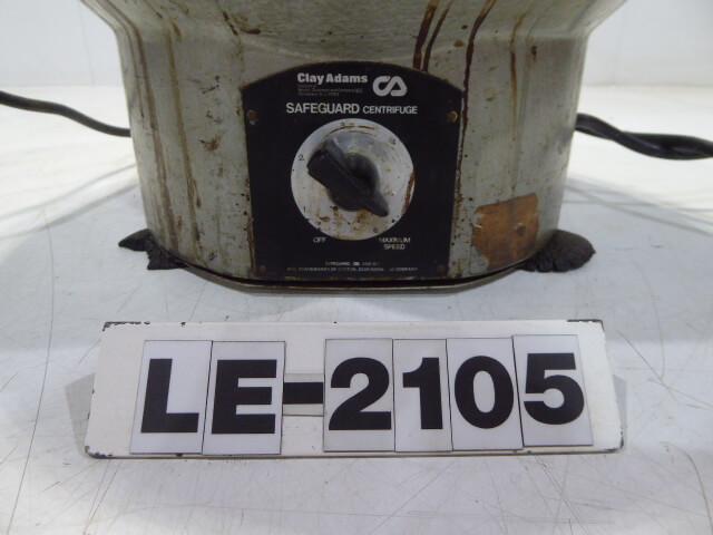 Clay Adams Model 0031 Safeguard Centrifuge LE2105