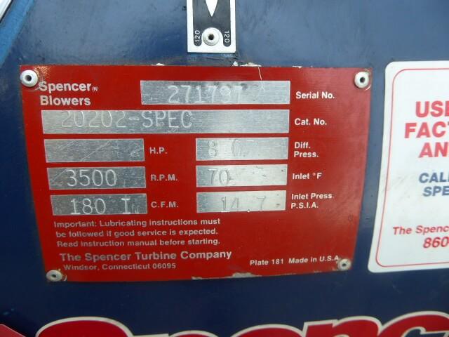 Spencer Steel Air Agitation Blower AA2240