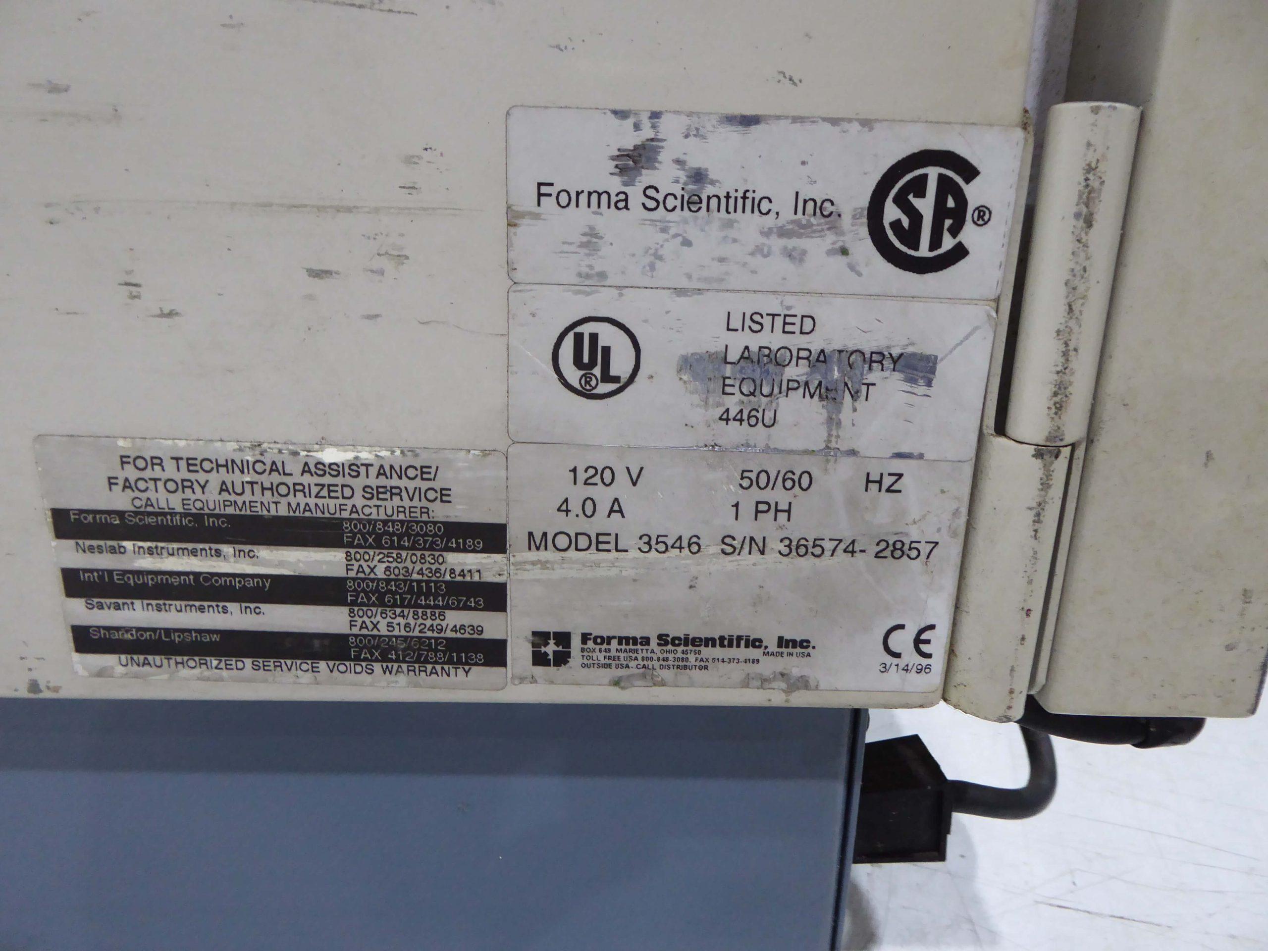 Forma Scientific Model 2546 Incubator LE2123