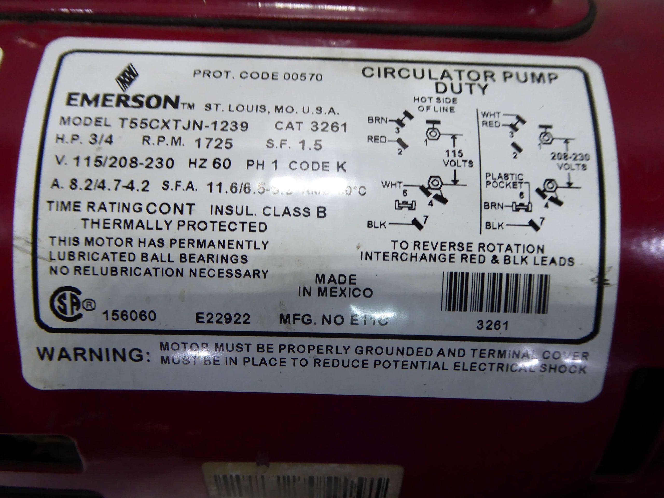 Armstrong .50 HP 2" Inlet 2" Outlet Centrifugal Pump CP2264