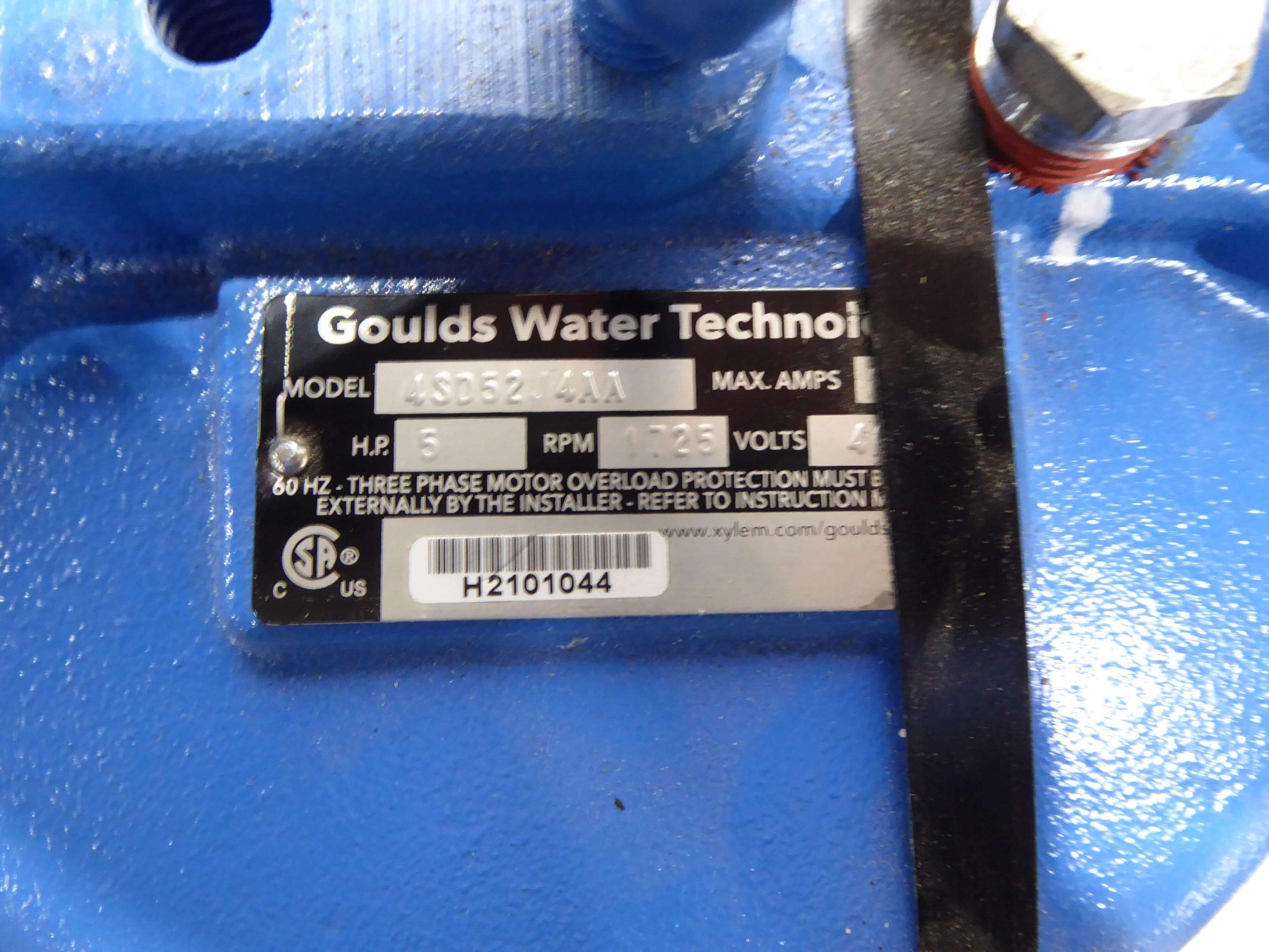 Goulds 5 HP 4" Inlet 4" Outlet Centrifugal Pump CP2279