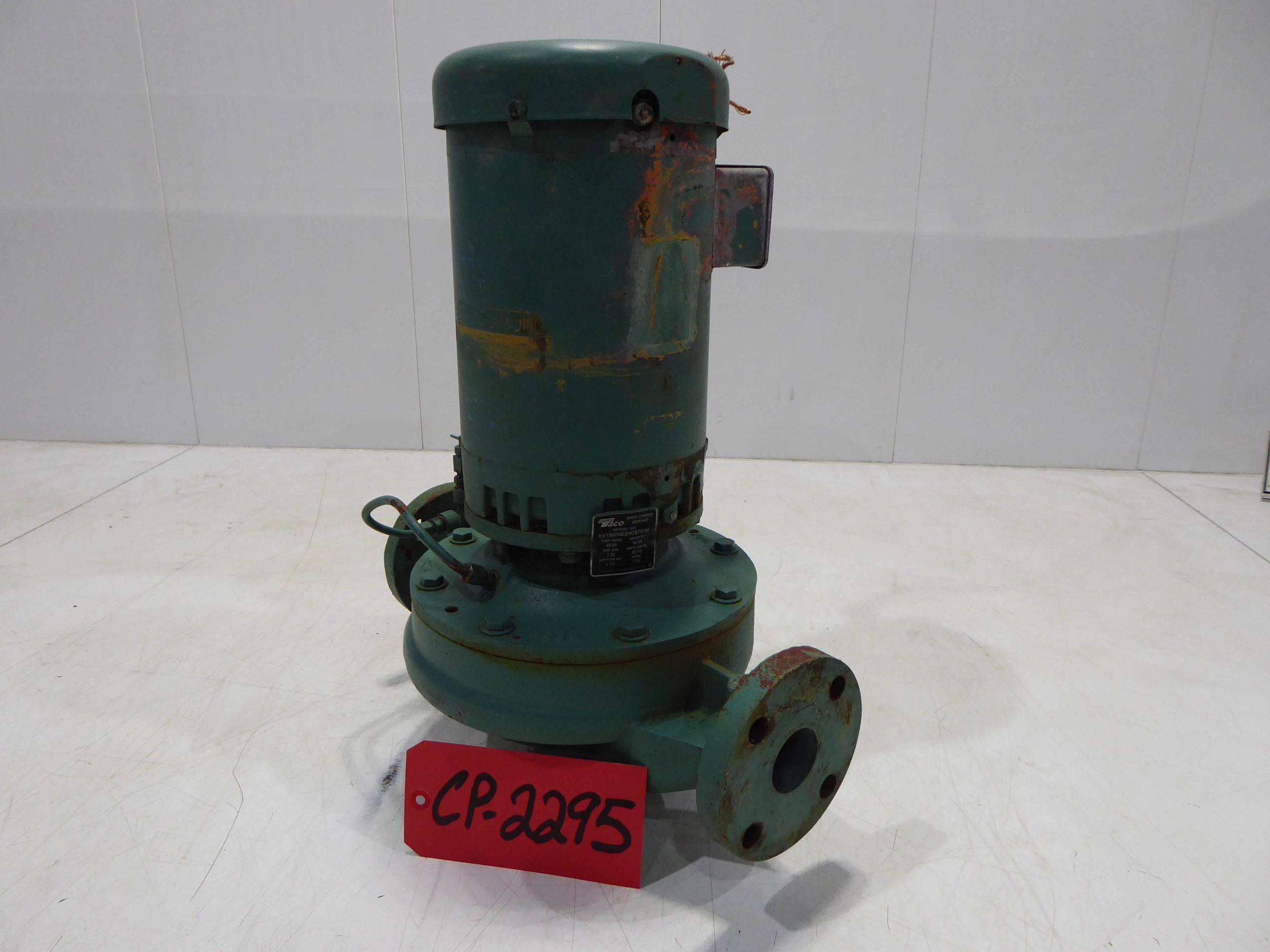 Taco 1.50 HP 1.50" Inlet 1.50" Outlet Inline Circulator Pump CP2295