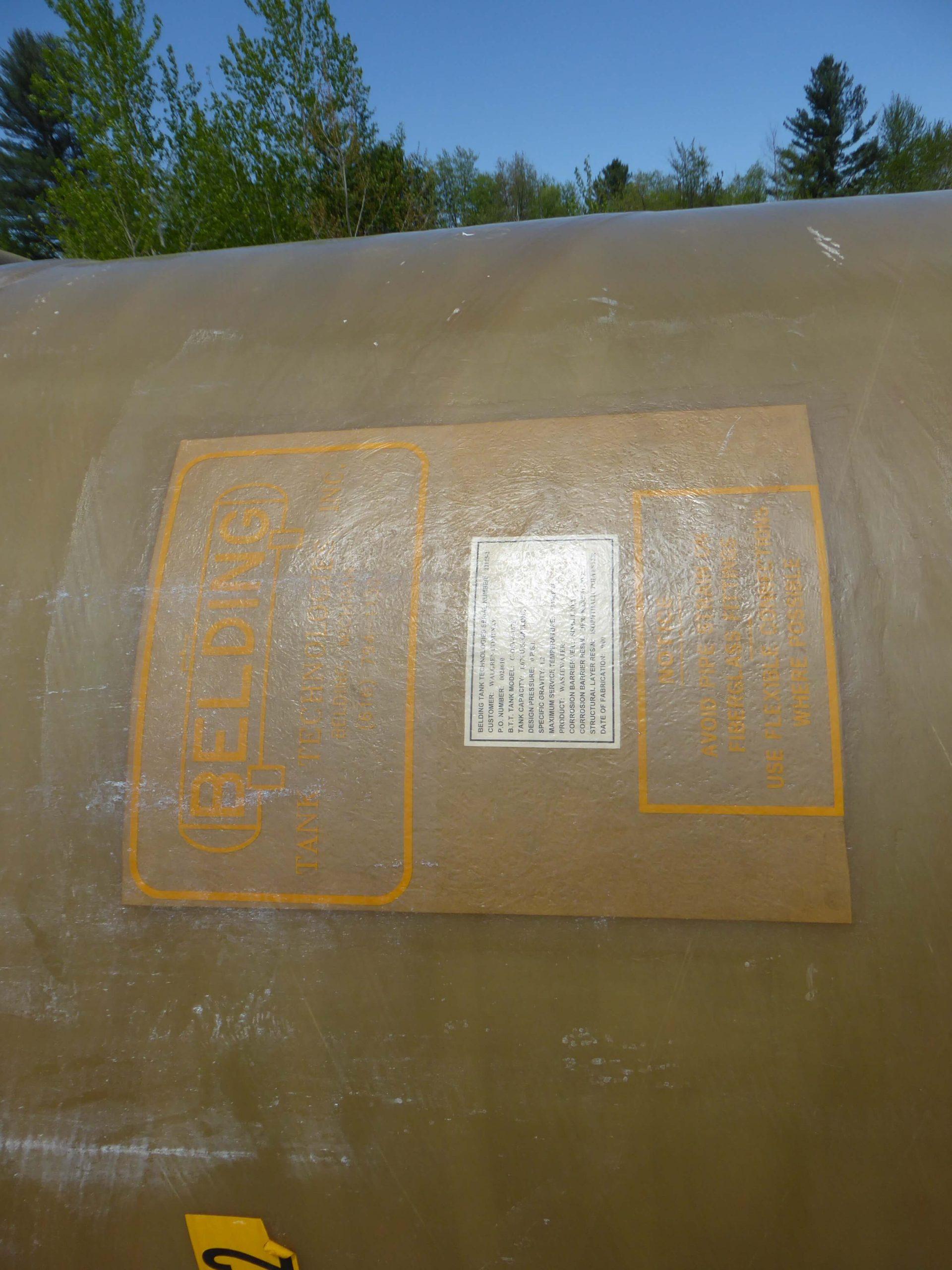 1675 Gallon Fiberglass Round Tank CT2861