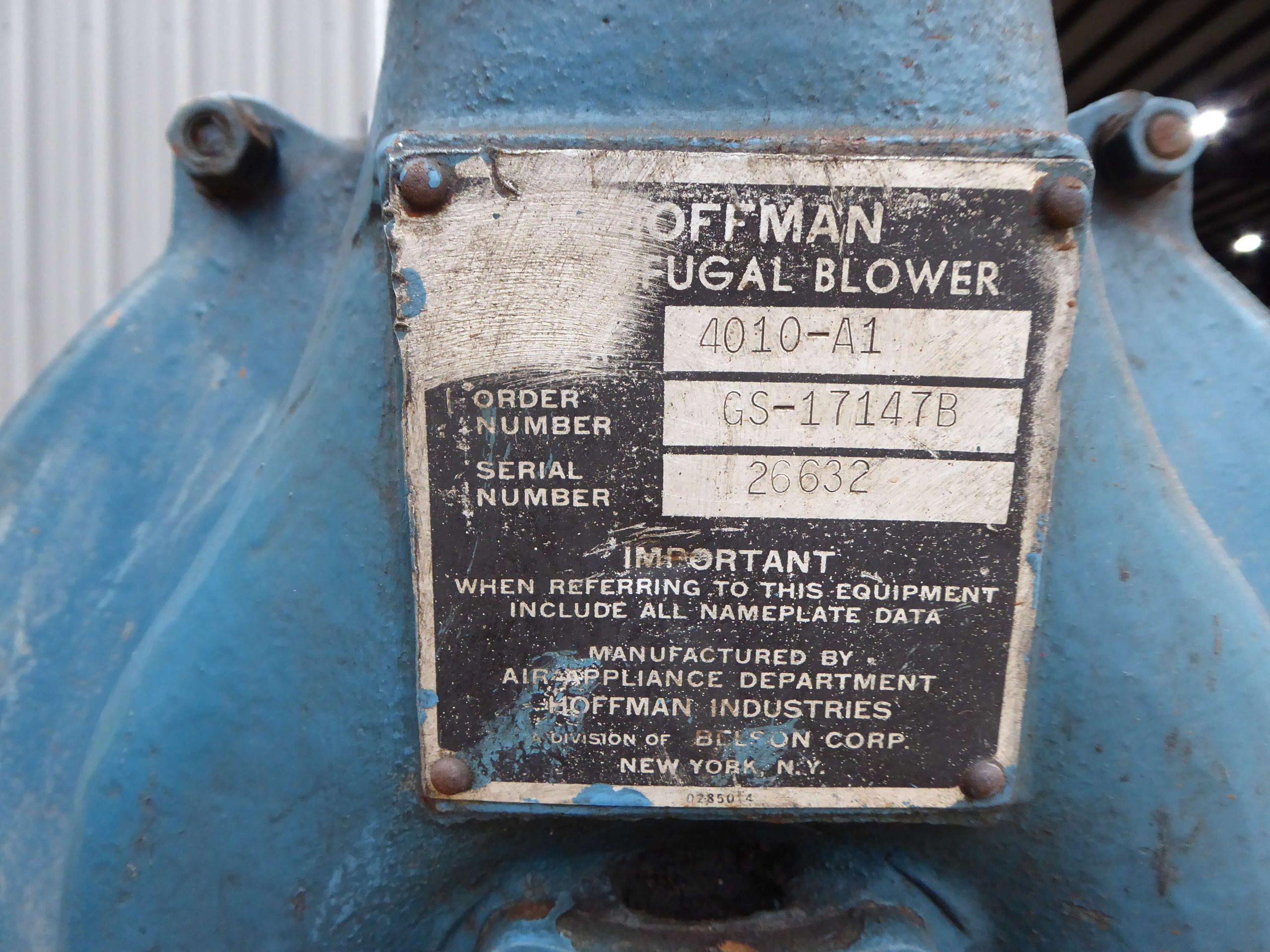Hoffman 5 HP Steel Agitation Blower AA2248
