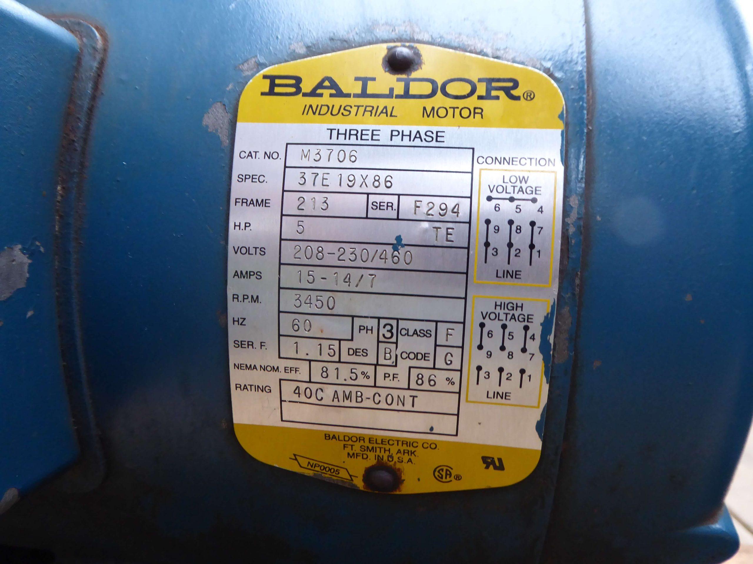 Hoffman 5 HP Steel Agitation Blower AA2248