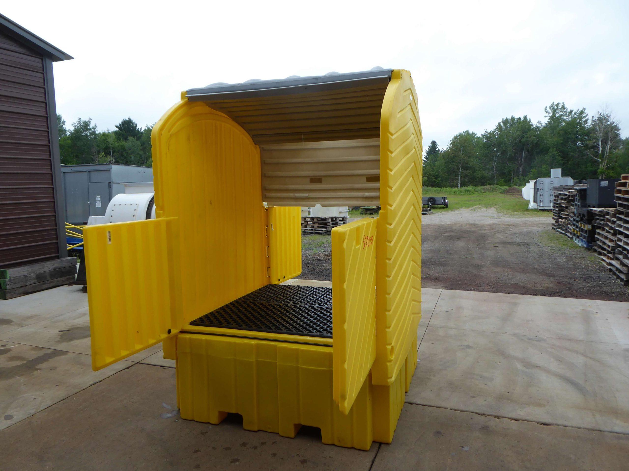 Ultratech Single IBC Hard Top Spill Pallet with Drain SE2078