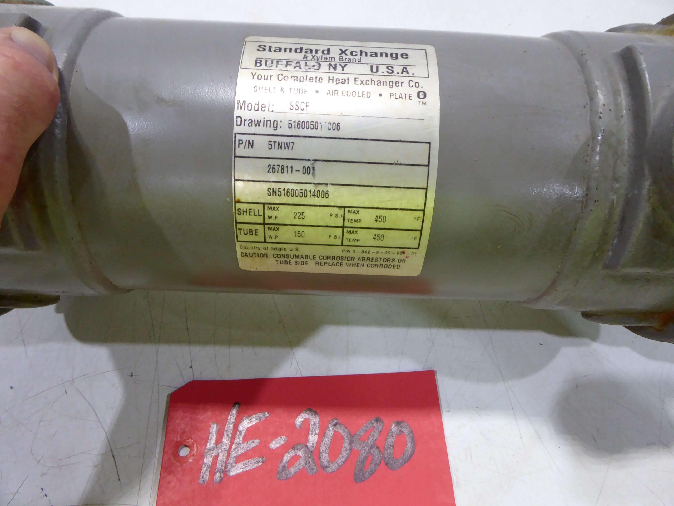 Standard Xchange Shell &amp; Tube Heat Exchanger HE2080
