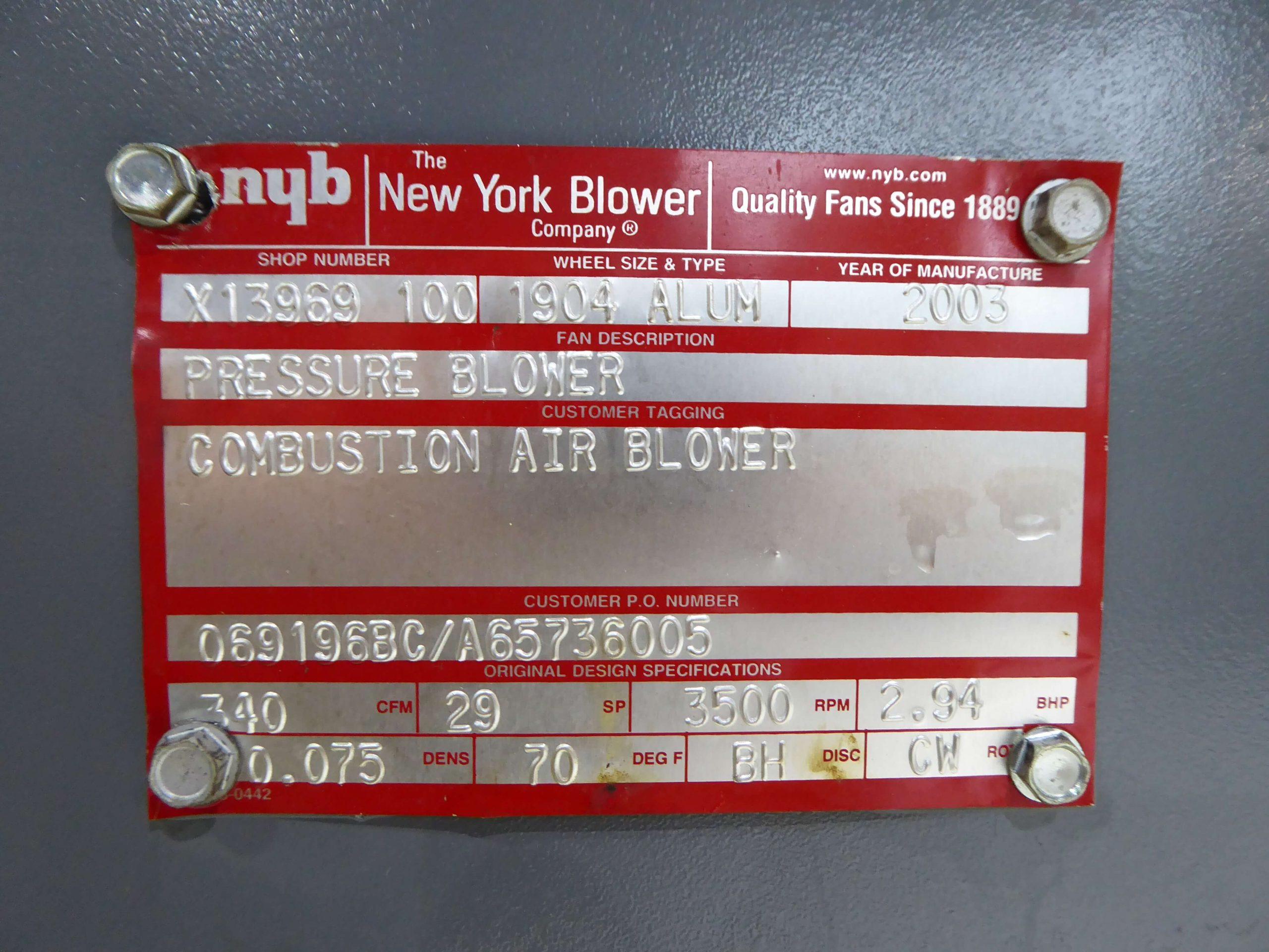 New York Blower 3 HP 230/460 Volt Air Knife Blower AK2064