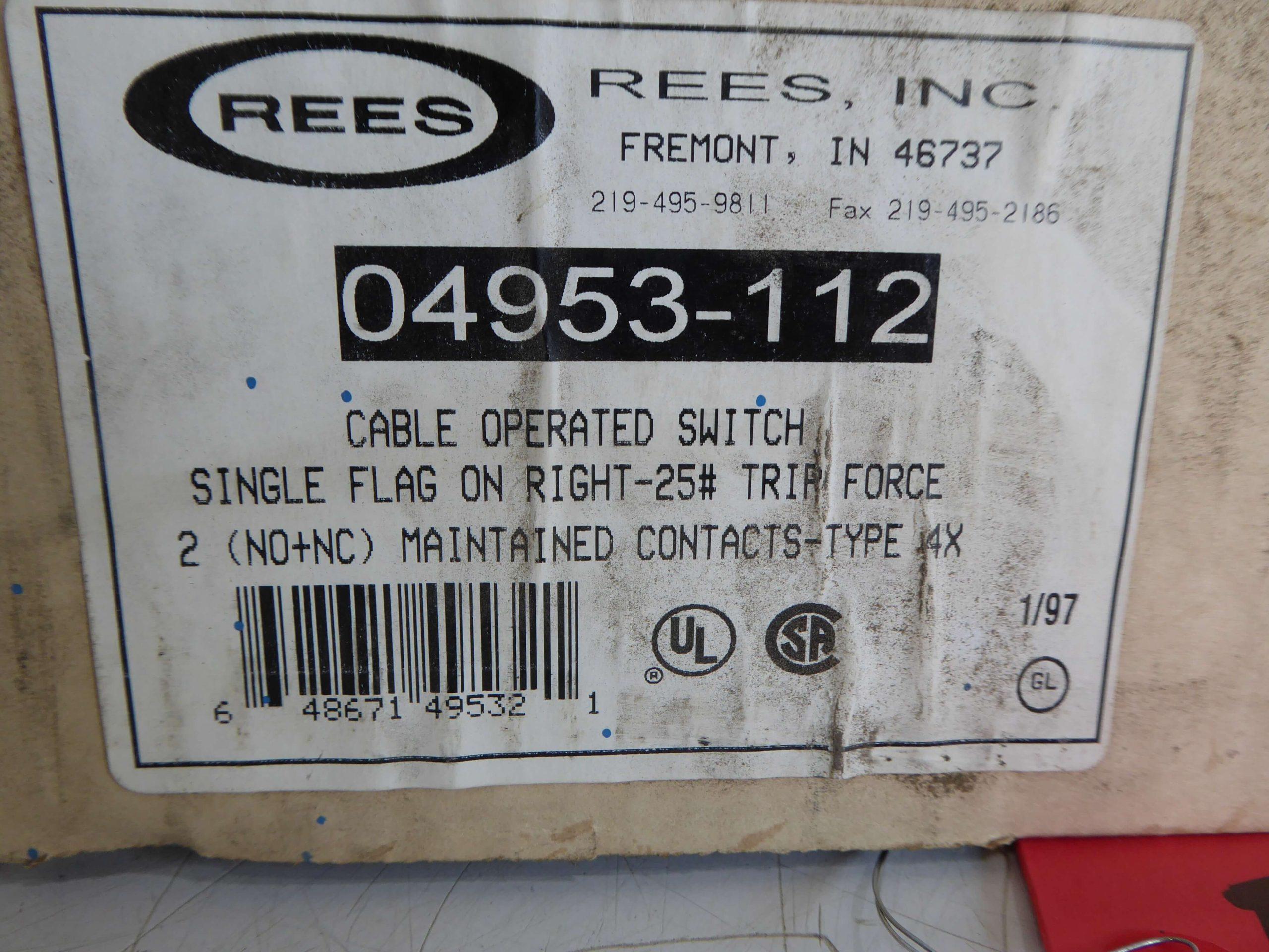 Rees 2NO-2NC Cable Operated Switch EE2234