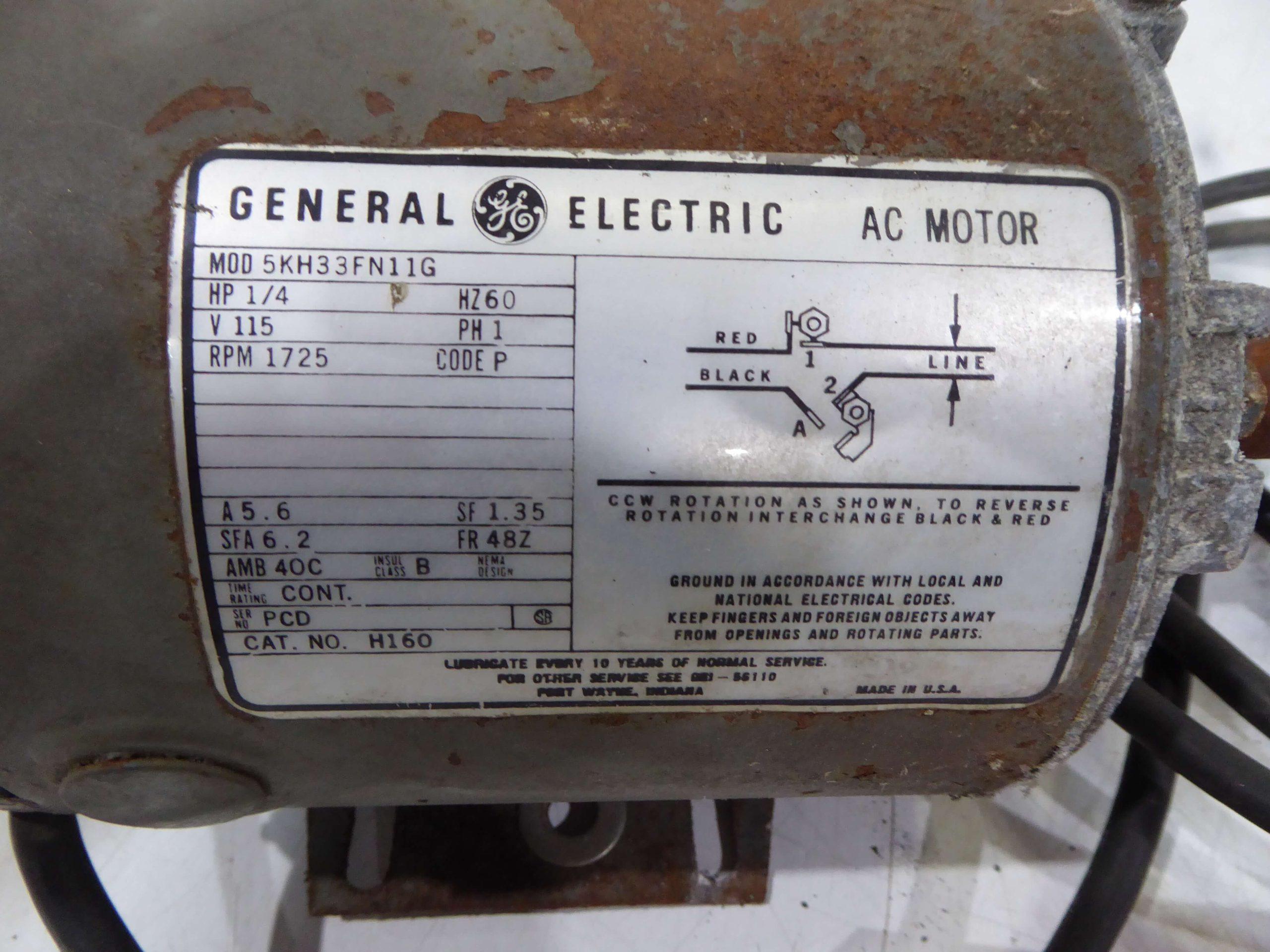 General Electric .25 HP Mixer MX2793C