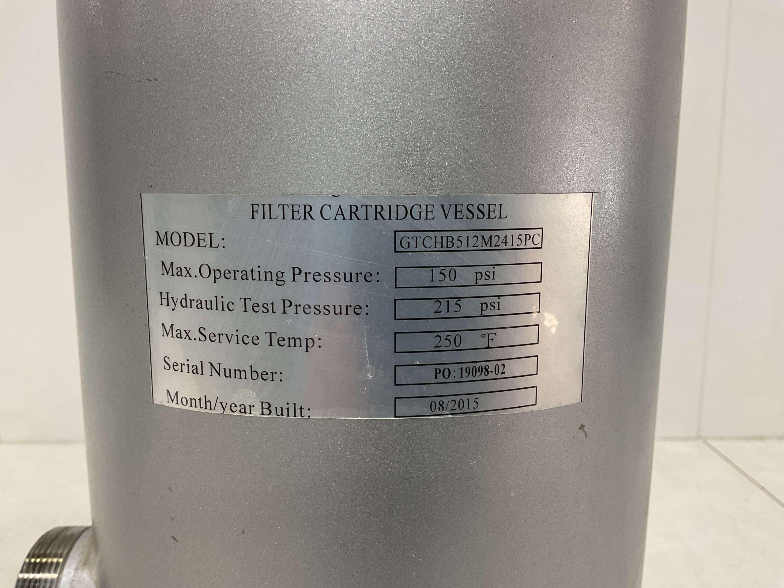Global Filter 1500 GPH Cartridge Filter F2650