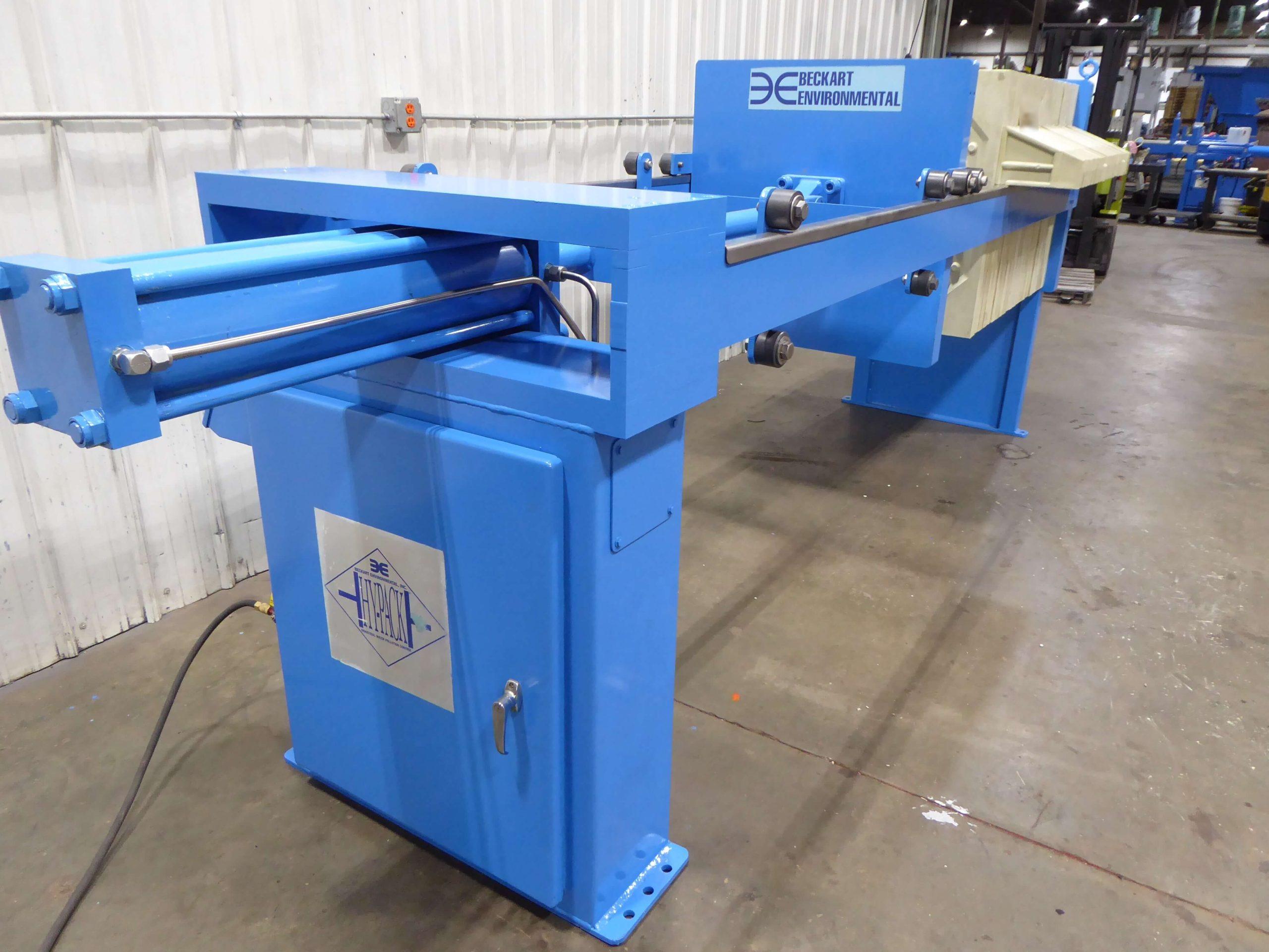 Beckart Hy-Pack 10 Expandable to 17 Cu' Air/Hydraulic Filter Press FP2605