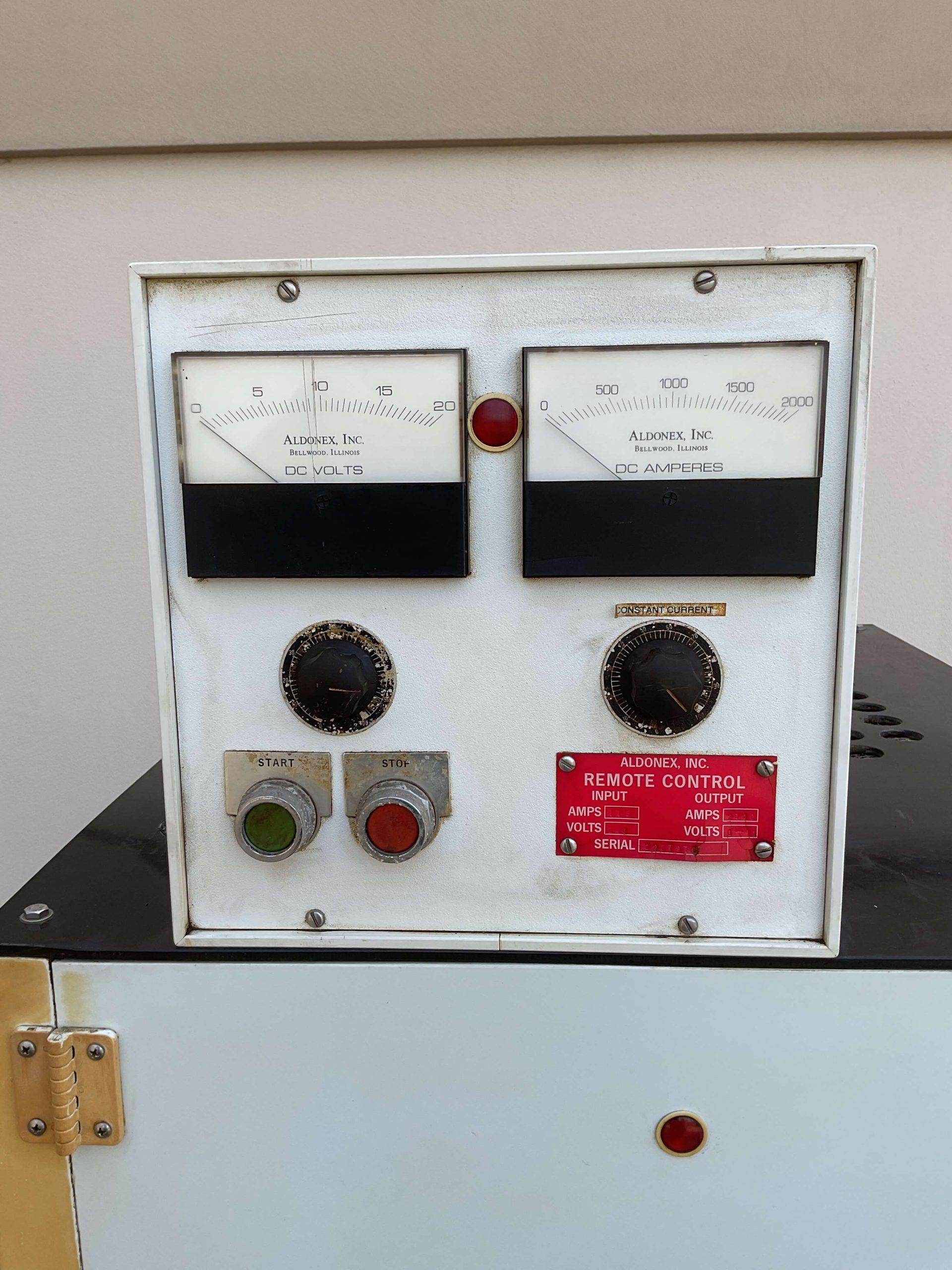 2000 Amp Aldonex 0-18 Volt Rectifier R3452