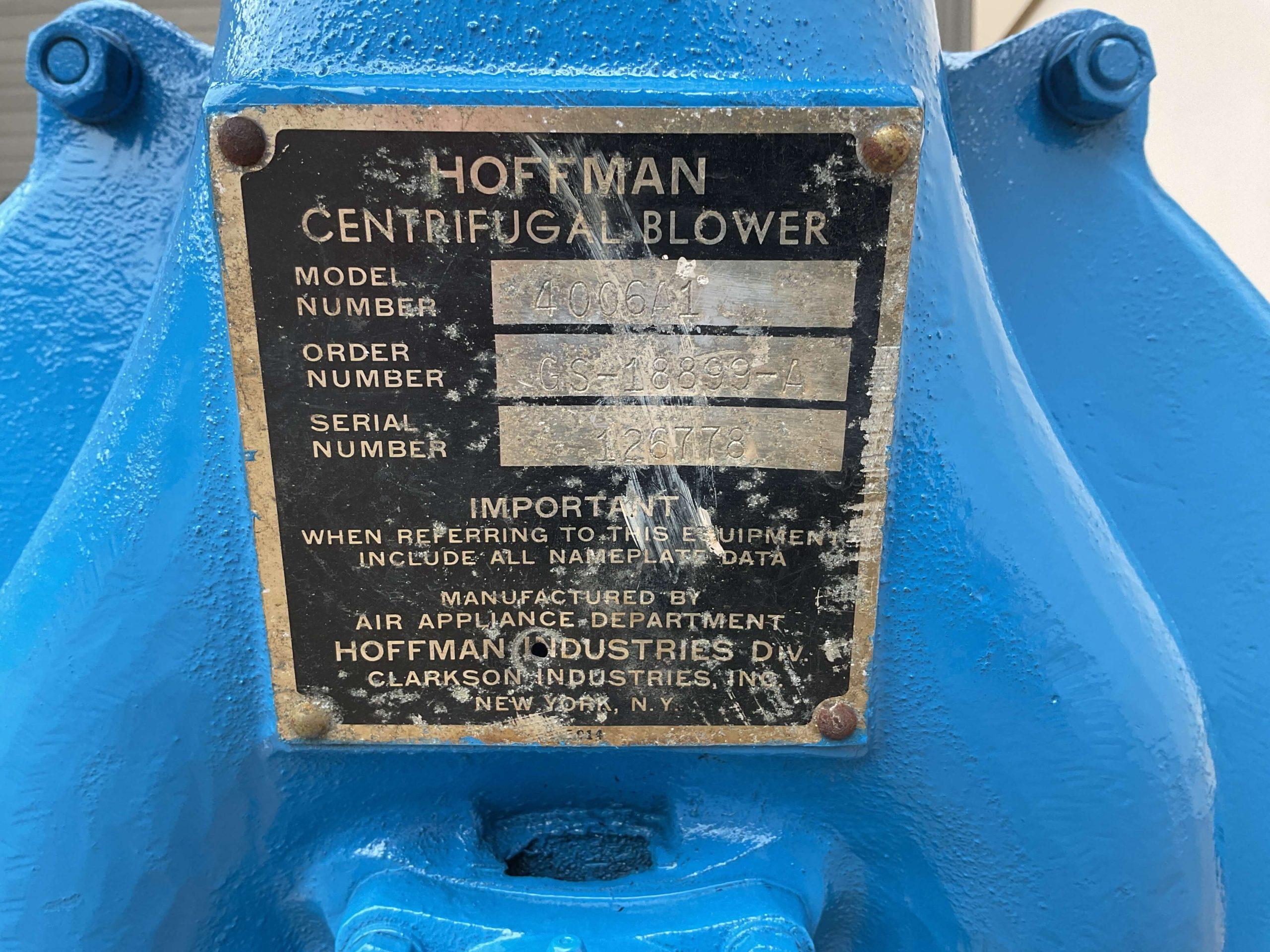Hoffman 2 HP Steel Agitation Blower AA2259