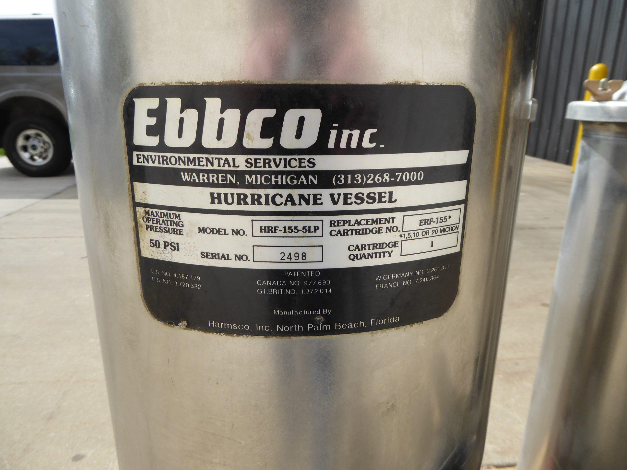 Ebbco EES-DI-1 Deionizer DI2018