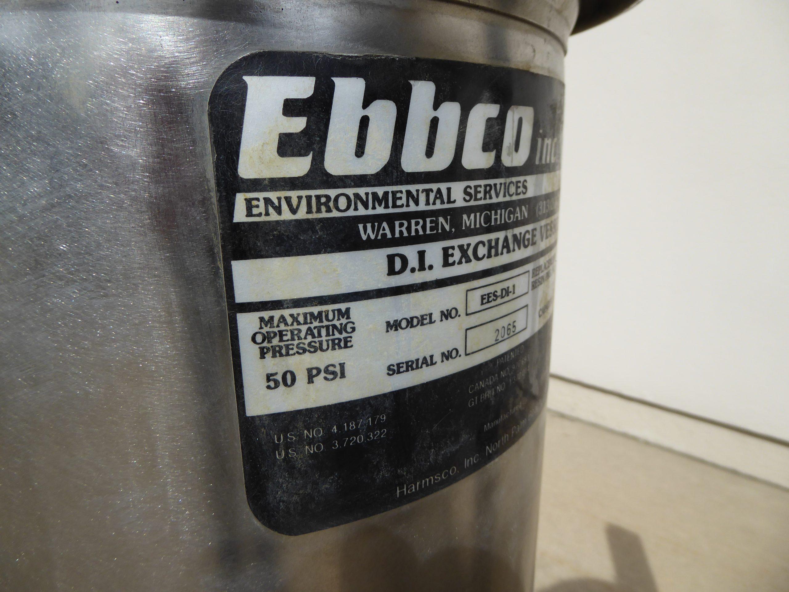 Ebbco EES-DI-1 Deionizer DI2018