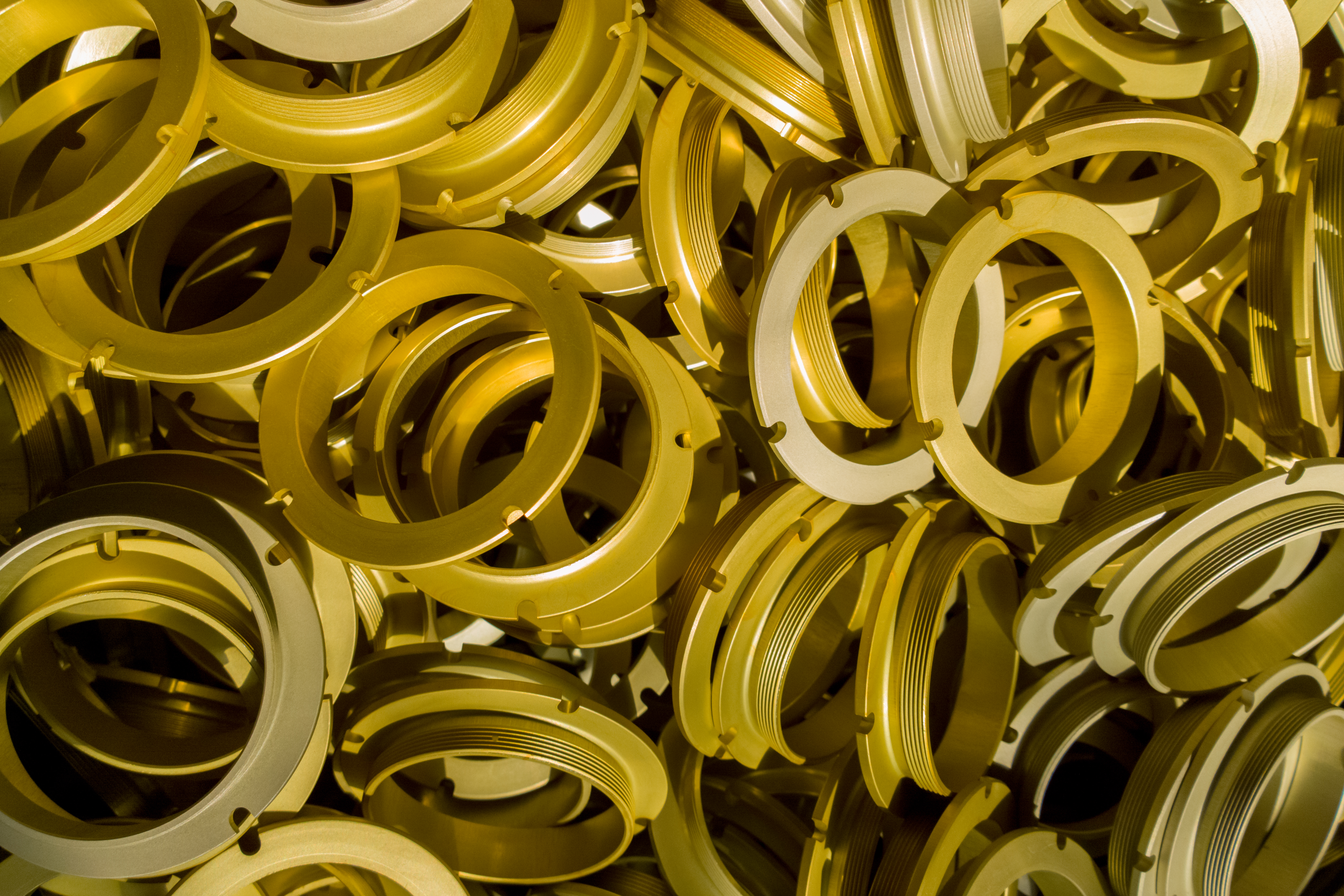 Finished aluminum components in multiple protective surface treatments